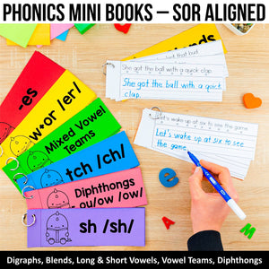 Phonics Mini Books MEGA BUNDLE - SOR Aligned - K - 2nd Grade