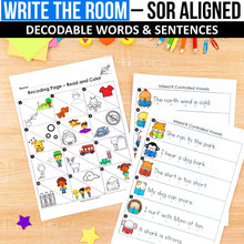 Load image into Gallery viewer, Buy3Get1 FREE B12 - Beginning Sounds, Digraphs and Blends, Roll and Read, Write the Room