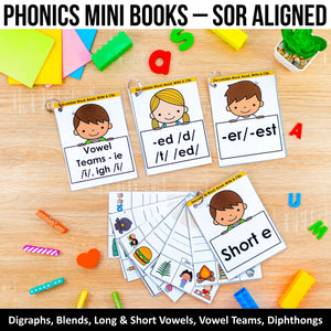 Phonics Mini Books MEGA BUNDLE - SOR Aligned - K - 2nd Grade