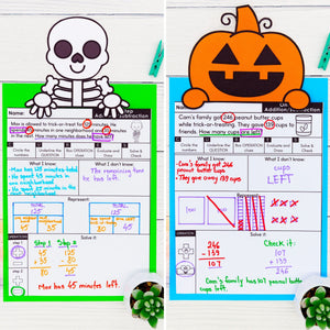 420 Editable Word Problems Year-Long Bundle - One Step & Multi Step, All Operations