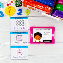 Load image into Gallery viewer, Multiplication - 3rd Grade Math Task Cards - CCSS Aligned