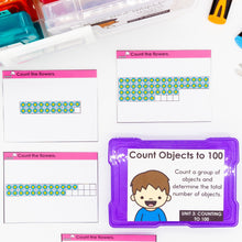 Load image into Gallery viewer, Kindergarten Math Task Cards - CCSS Aligned