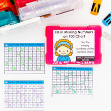 Load image into Gallery viewer, Counting To 100 Kindergarten Math Task Cards - CCSS Aligned