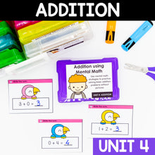 Load image into Gallery viewer, Addition Kindergarten Math Task Cards - CCSS Aligned