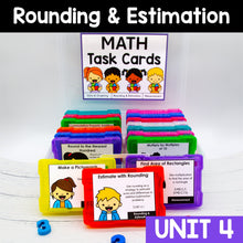 Load image into Gallery viewer, Rounding &amp; Estimation - 3rd Grade Math Task Cards - CCSS Aligned