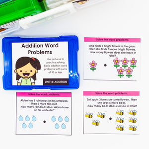Kindergarten Math Task Cards - CCSS Aligned