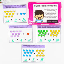 Load image into Gallery viewer, Addition Kindergarten Math Task Cards - CCSS Aligned