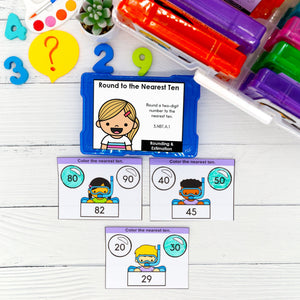 Rounding & Estimation - 3rd Grade Math Task Cards - CCSS Aligned – My ...