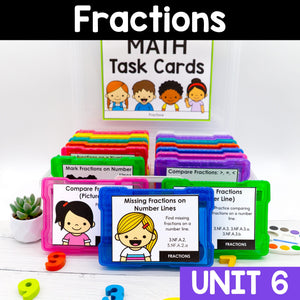 Fractions - 3rd Grade Math Task Cards - CCSS Aligned – My Nerdy Teacher