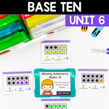 Load image into Gallery viewer, Base Ten Kindergarten Math Task Cards - CCSS Aligned