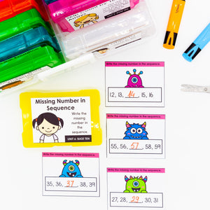 Kindergarten Math Task Cards - CCSS Aligned