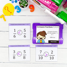 Load image into Gallery viewer, Fractions - 3rd Grade Math Task Cards - CCSS Aligned
