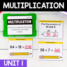 Load image into Gallery viewer, Multiplication - 4th Grade Math Task Cards - CCSS Aligned