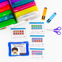 Load image into Gallery viewer, Base Ten Kindergarten Math Task Cards - CCSS Aligned