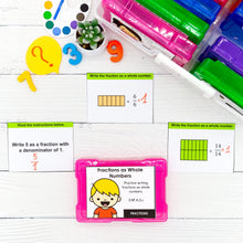 Load image into Gallery viewer, Fractions - 3rd Grade Math Task Cards - CCSS Aligned