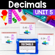 Load image into Gallery viewer, Decimals - 4th Grade Math Task Cards - CCSS Aligned