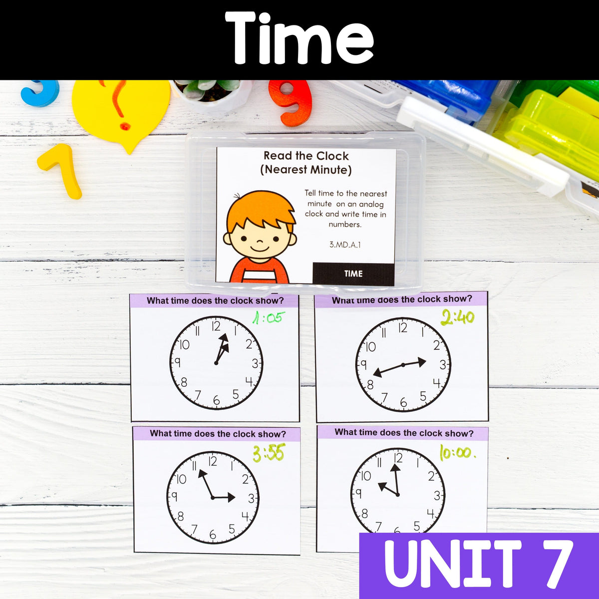Time - 3rd Grade Math Task Cards - CCSS Aligned – My Nerdy Teacher