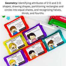 Load image into Gallery viewer, Geometry - 2nd Grade Math Task Cards - CCSS Aligned