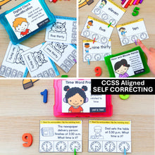 Load image into Gallery viewer, Time - 1st Grade Math Task Cards, Centers, Games - CCSS Aligned