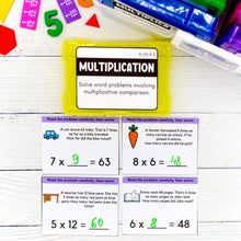 Load image into Gallery viewer, Multiplication - 4th Grade Math Task Cards - CCSS Aligned