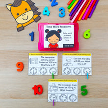 Load image into Gallery viewer, Time - 1st Grade Math Task Cards, Centers, Games - CCSS Aligned