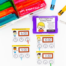 Load image into Gallery viewer, Time Kindergarten Math Task Cards - CCSS Aligned