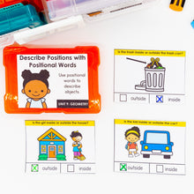 Load image into Gallery viewer, Geometry Kindergarten Math Task Cards - CCSS Aligned