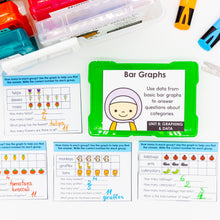 Load image into Gallery viewer, Graphing and Data Kindergarten Math Task Cards - CCSS Aligned
