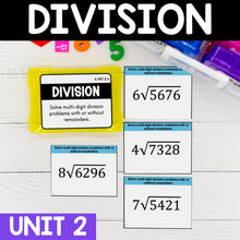 Load image into Gallery viewer, Division - 4th Grade Math Task Cards - CCSS Aligned