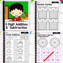 Load image into Gallery viewer, Three-Digit Addition &amp; Subtraction  - 2nd Grade Math Worksheets