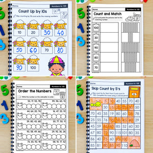 Counting to 100 - Kindergarten Math Worksheets – My Nerdy Teacher
