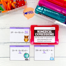 Load image into Gallery viewer, Numerical Expressions - 5th Grade Math Task Cards - CCSS Aligned