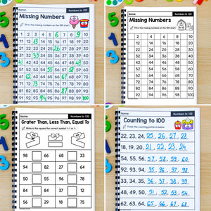 Counting to 100 - Kindergarten Math Worksheets – My Nerdy Teacher