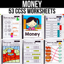Load image into Gallery viewer, Money - 2nd Grade Math Worksheets