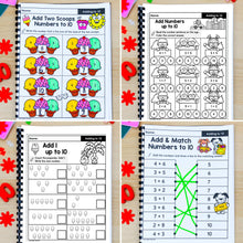 Load image into Gallery viewer, Addition - Kindergarten Math Worksheets