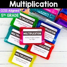 Load image into Gallery viewer, Multiplication - 5th Grade Math Task Cards - CCSS Aligned
