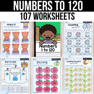 Unit 1: Numbers to 120 - 1st Grade Math Worksheets – My Nerdy Teacher