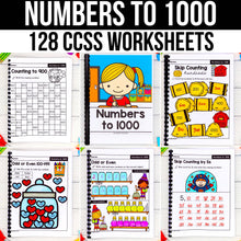 Load image into Gallery viewer, Numbers to 1000 - 2nd Grade Math Worksheets