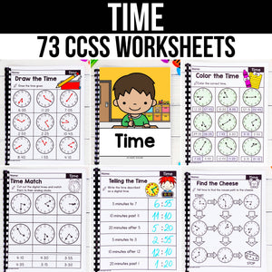 Time - 2nd Grade Math Worksheets – My Nerdy Teacher