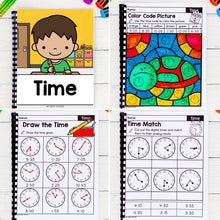 Load image into Gallery viewer, Time - 2nd Grade Math Worksheets