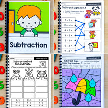 Load image into Gallery viewer, Subtraction - Kindergarten Math Worksheets