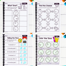 Load image into Gallery viewer, Time - 2nd Grade Math Worksheets