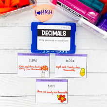 Load image into Gallery viewer, Decimals - 5th Grade Math Task Cards - CCSS Aligned