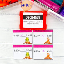 Load image into Gallery viewer, Decimals - 5th Grade Math Task Cards - CCSS Aligned