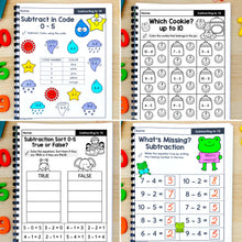 Load image into Gallery viewer, Subtraction - Kindergarten Math Worksheets