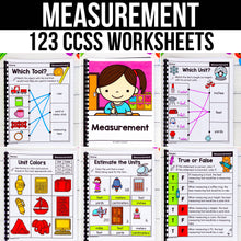 Load image into Gallery viewer, Measurement - 2nd Grade Math Worksheets