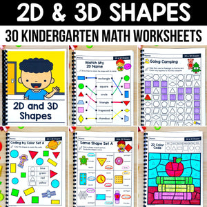 Kindergarten Math Worksheets MEGA BUNDLE