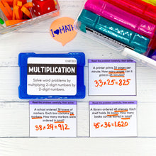 Load image into Gallery viewer, Multiplication - 5th Grade Math Task Cards - CCSS Aligned