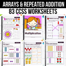 Load image into Gallery viewer, Arrays &amp; Repeated Addition - 2nd Grade Math Worksheets