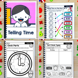Time - Kindergarten Math Worksheets – My Nerdy Teacher